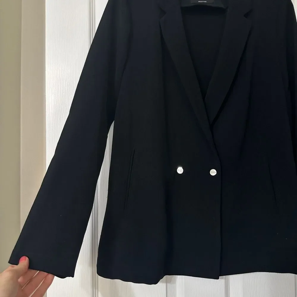 Elodie Black Blazer Jacket | Size M - Picture 2 of 5